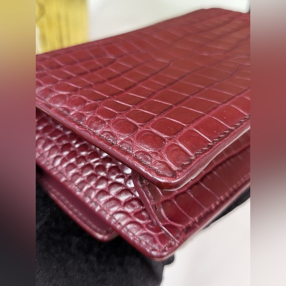 🩷SOLD🩷 YSL CROC LEATHER SUNSET MINI - Picture 12 of 16